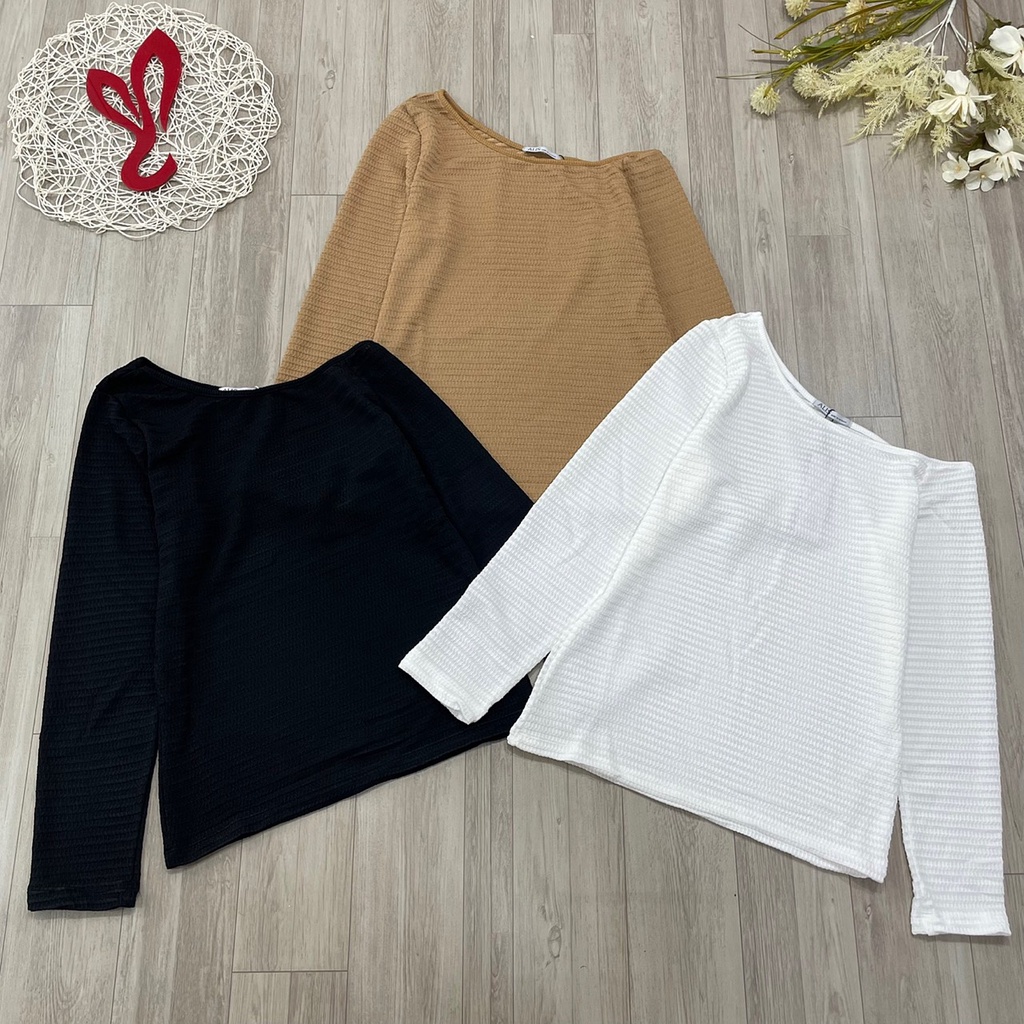Áo thun lệch vai tay dài chất đẹp