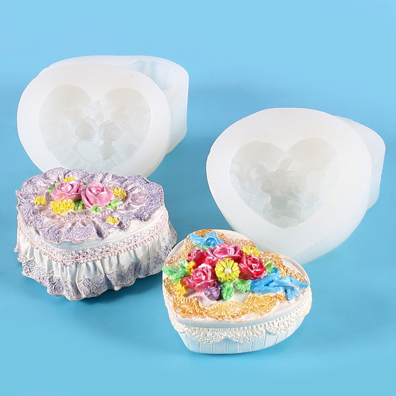 Sa Khuôn Silicon Làm Hộp Đựng Trang Sức