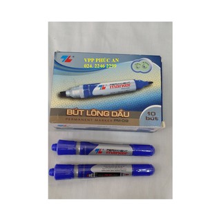 Combo 2 Bút Lông Dầu Thiên Long PM09 viết không xóa trên nhiều vật liệu