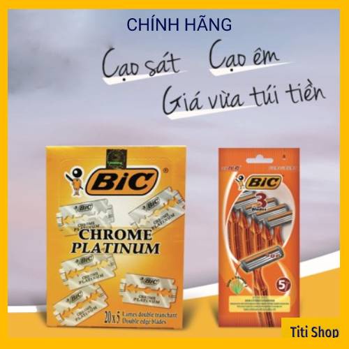 [CHÍNH HÃNG] Dao cạo BIC 3 lưỡi  gói 5 cây