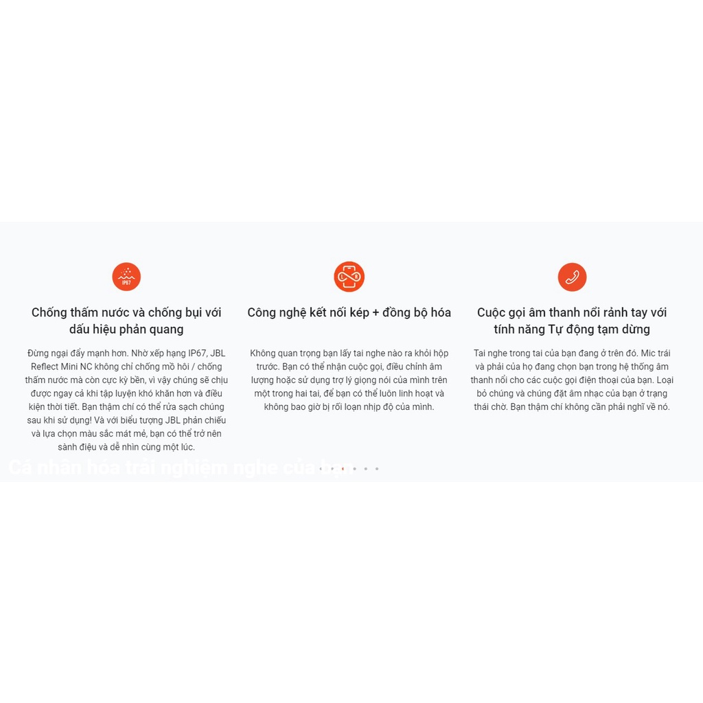 Puki shop / JBL Reflect Mini NC - Tai nghe thể thao không dây chống ồn - Chính hãng