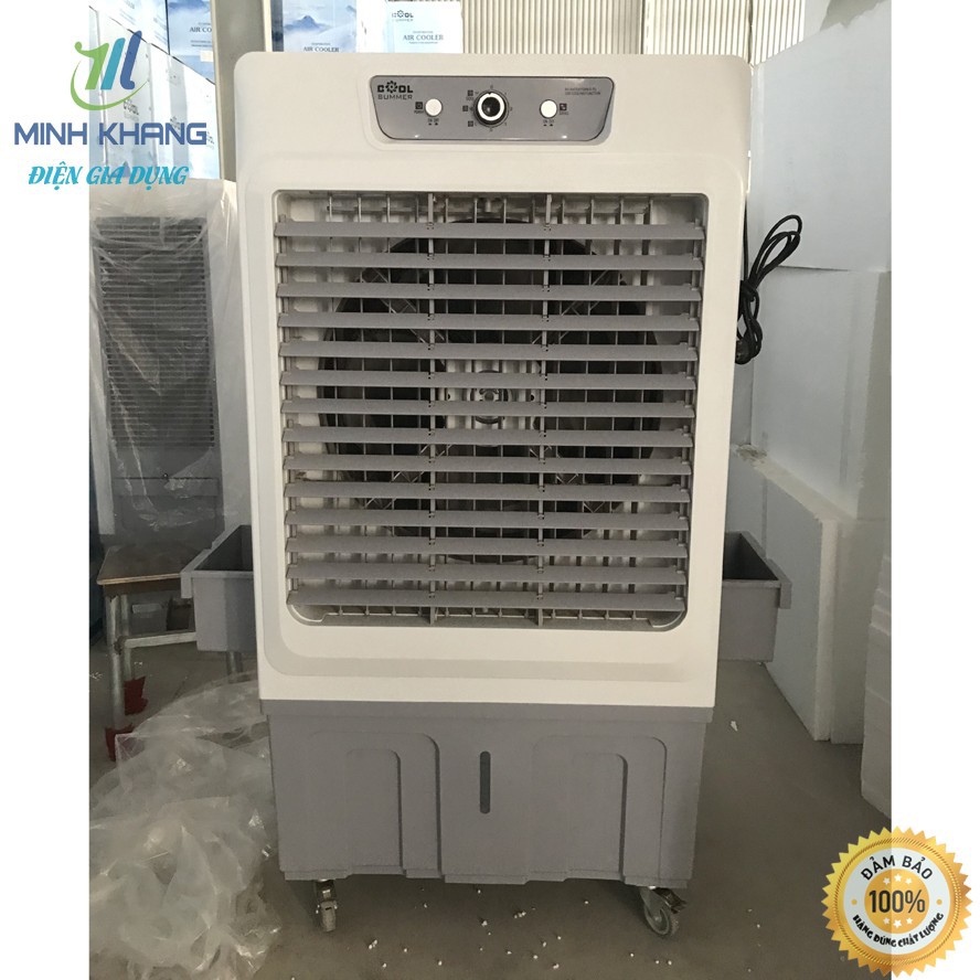 Quạt điều hòa quạt hơi nước công nghiệp Cool Summer CSM 20000 580W cao1.5m 100Lít Bảo hành 24 Tháng