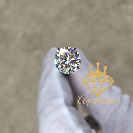 (4-7ly) Kim cương nhân tạo Moissanite- Nước D- Độ tinh khiết FL