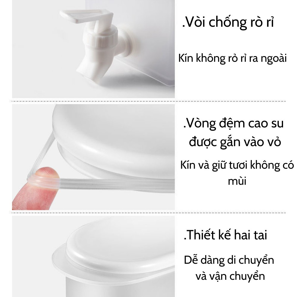 Bình đựng nước, hộp đựng nước tủ lạnh Seka 3,5 Lít hàng chính hãng LOẠI 1 [ Bảo hành 12 tháng ]