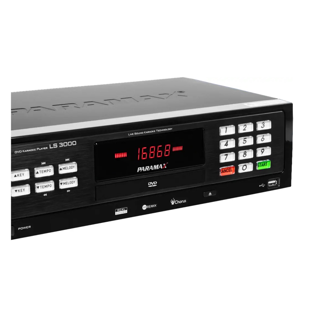 Đầu Karaoke DVD PARAMAX Paramax LS-3000 + Đĩa Karaoke và Sách List nhạc
