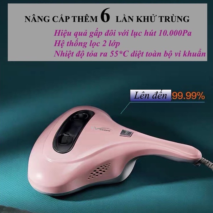 MÁY HÚT BỤI GIƯỜNG NỆM SONGZHI -DIỆT KHUẨN BẰNG TIA UV-HÀNG NỘI ĐỊA TRUNG TIÊU DIỆT ĐẾN 99,9%Vi Khuẩn-THỔI HƠI NÓNG