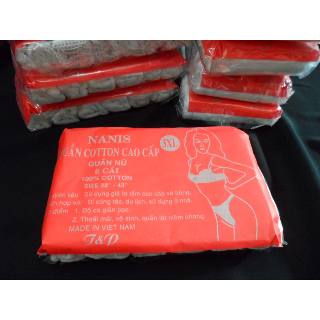 Quần Lót Giấy Cotton Giấy Size Đại