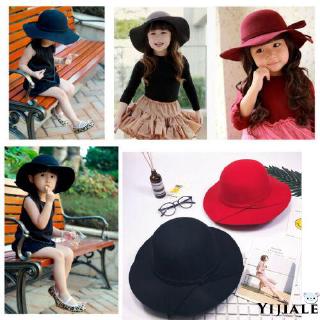 Nón rộng vành đính nơ kiểu dáng công chúa xinh xắn dành cho bé gái
