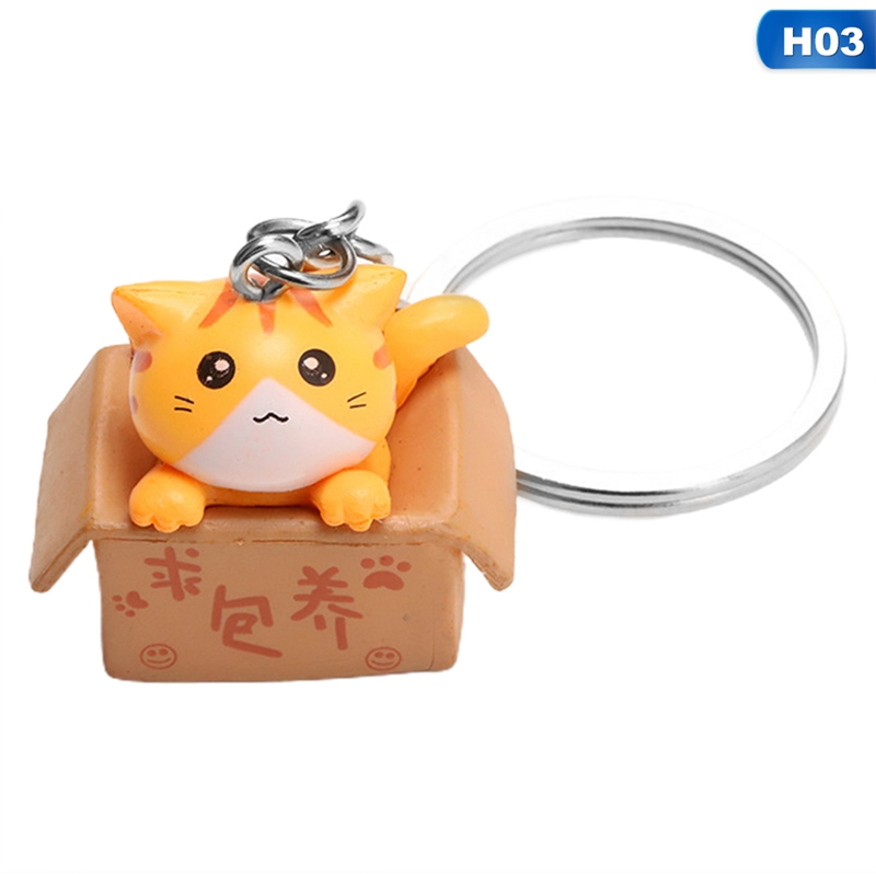 Móc chìa khóa hình mèo đáng yêu dễ thương