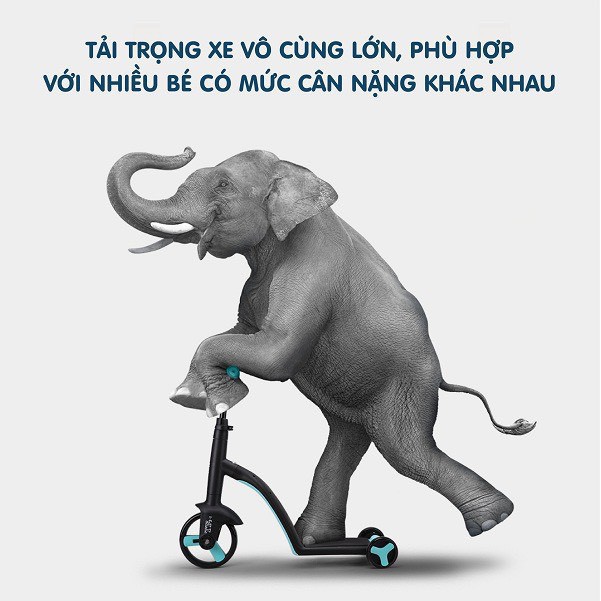 [ hot sale ] [LONTON MART] _ Xe biến hình Scooter, chòi chân, cân bằng 3 trong 1 cho bé từ 1 tới 7 tuổi Nadle TF3  [CHÍN