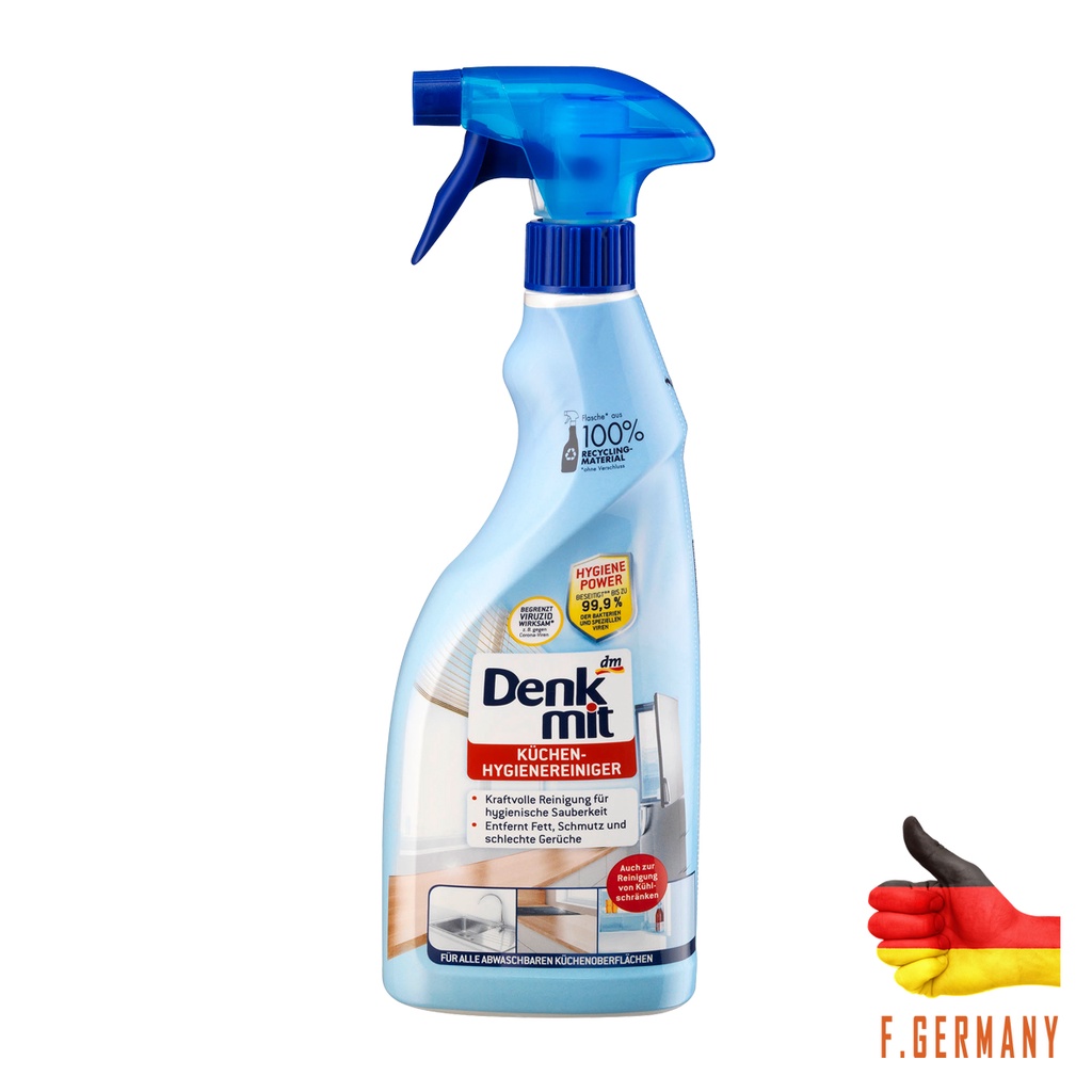 [Hàng Đức] Chai xịt vệ sinh bếp, tủ lạnh Denkmit (Küchen-Hygienereiniger)