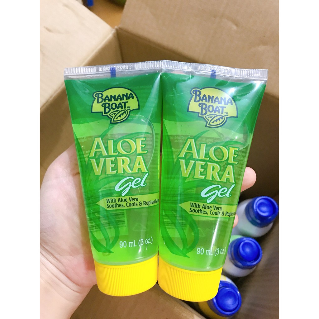 [NK USA] GEL DƯỠNG DA LÔ HỘI BANANA BOAT ALOE VERA 90ml- 230ML(Bảo vệ da sau khi đi nắng)