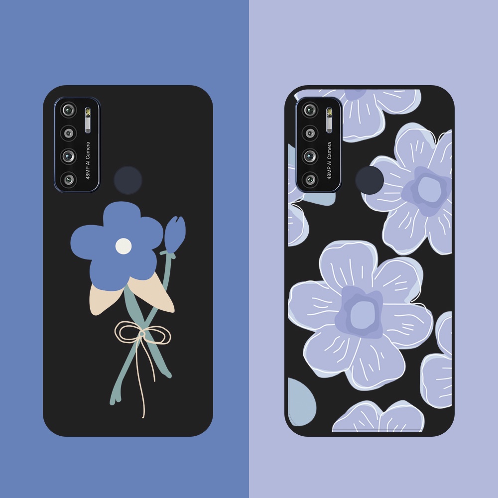 Ốp lưng Vsmart Joy 3/Joy 4/Active 3/Bee 3/Live/...dẻo đen hình Hoa Tím