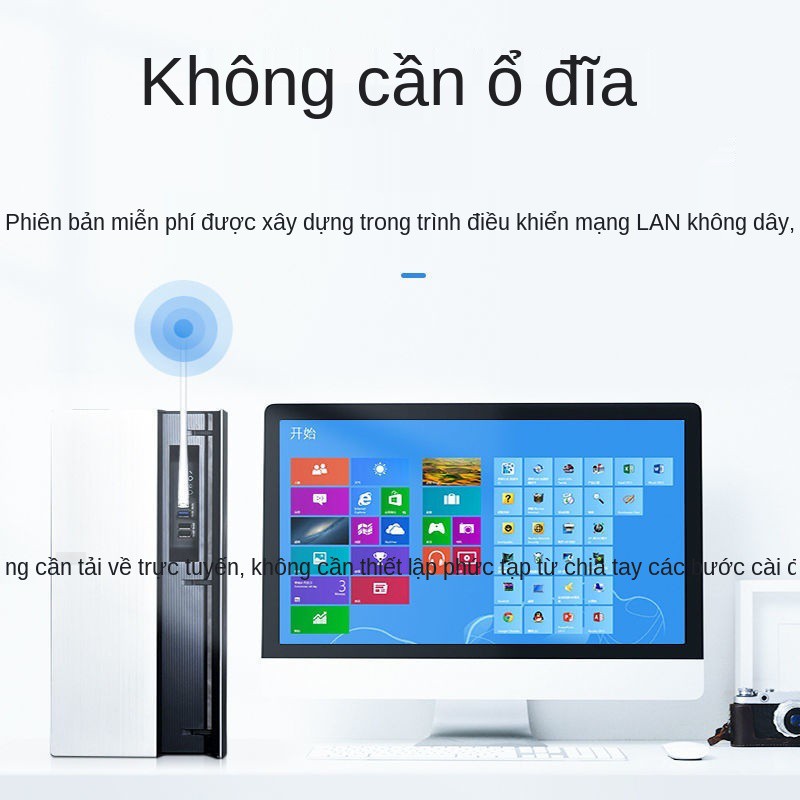 Ổ đĩa miễn phí Mercury Thẻ mạng không dây USB máy tính để bàn máy tính nhận tín hiệu mạng bộ phát wifi di động 5G băng t