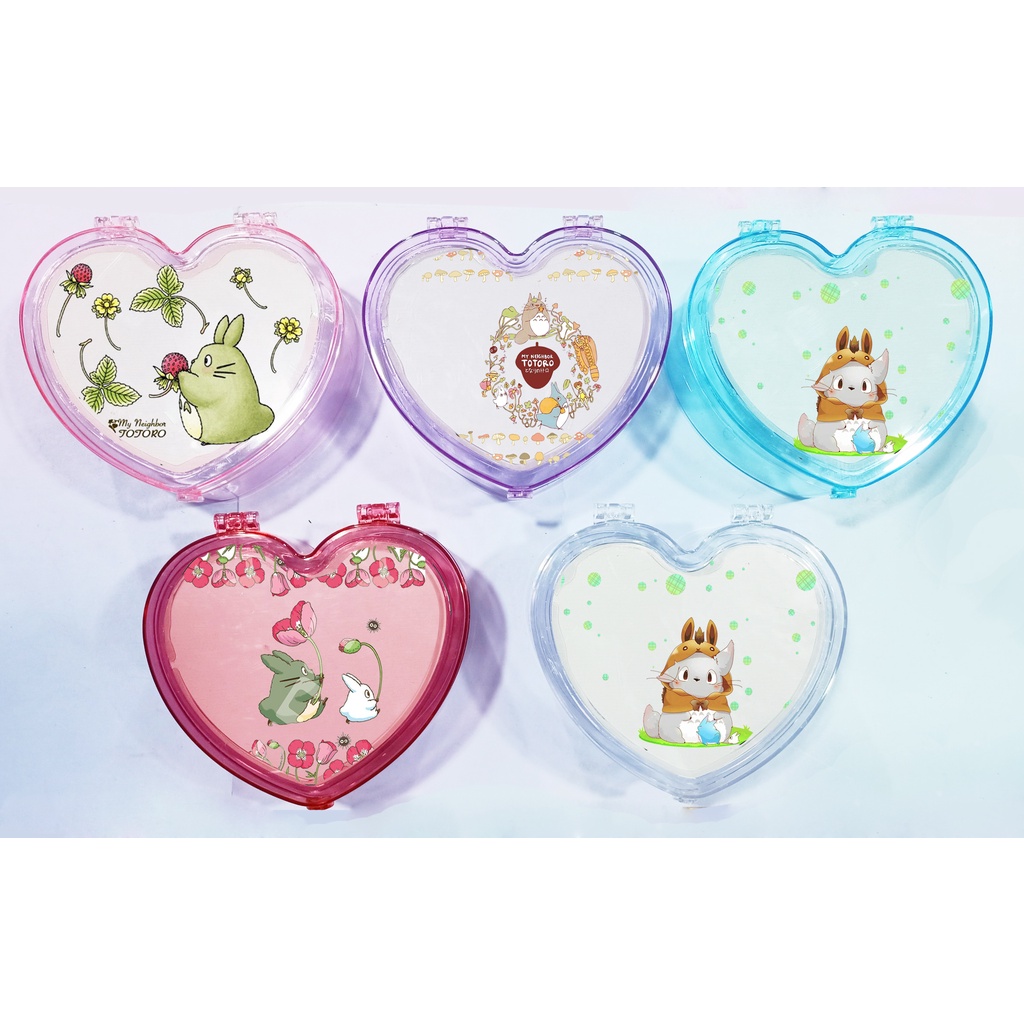 Hộp tim totoro kèm gương HKG14 dễ thương cute đựng trang sức hoạt hình