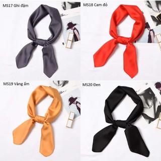 [Hàng mới] Khăn lụa vuông trơn size 70x70cm