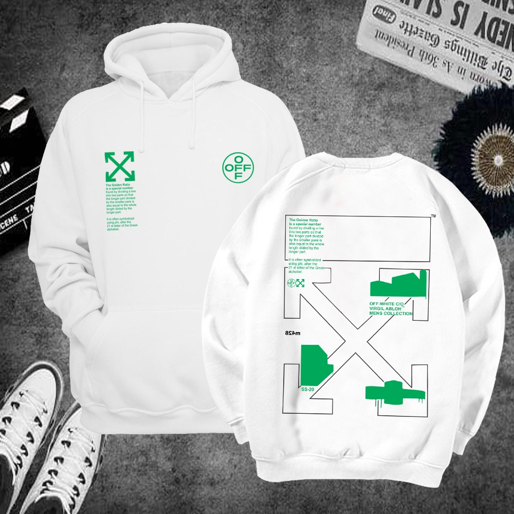 Áo hoodie sweater nỉ off white unisex form rộng freeship toàn quốc M428 | BigBuy360 - bigbuy360.vn