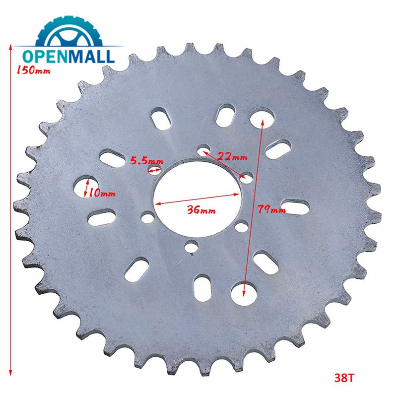 Bộ chuyển đổi bánh xe 1.5 inch 1 / 2 inch 415 49cc 50cc 66cc 80cc cho xe máy