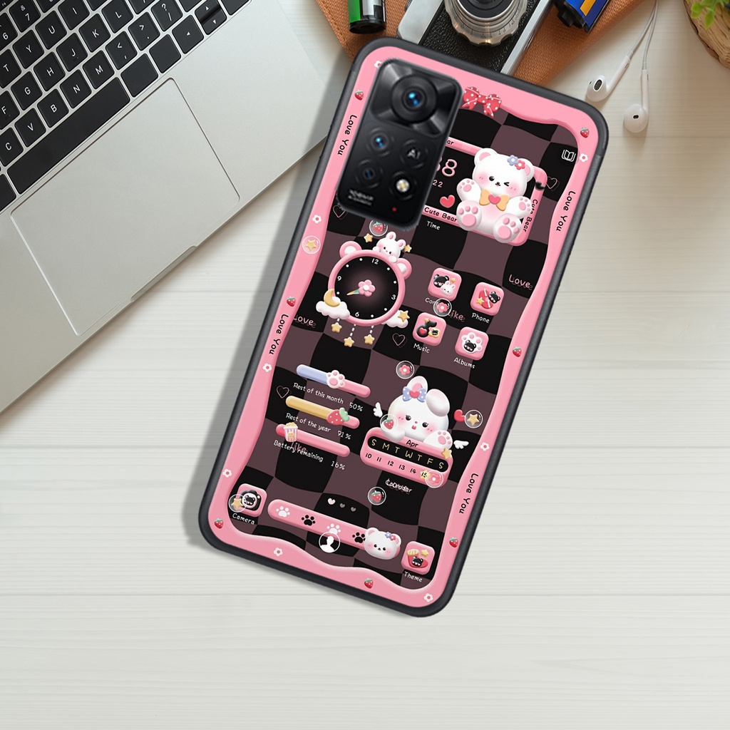 Ốp Lưng XIAOMI REDMI NOTE 11 4G - REDMI NOTE 11 5G - REDMI NOTE 11 PRO , In Hình Gấu Chocolate đáng yêu.