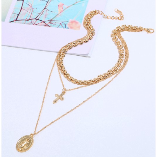 Giảm giá 70% Mặt dây chuyền Chúa Giêsu  nhiều lớp, Giá gốc 47.000 đ - 64A159