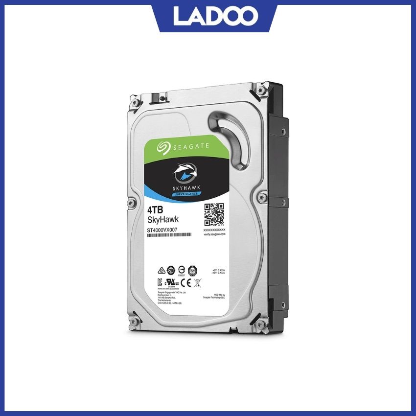 Ổ cứng gắn trong HDD Seagate SkyHawk 4TB 3.5 inch 5900RPM, SATA3 6GB/s - Bảo hành 36 tháng