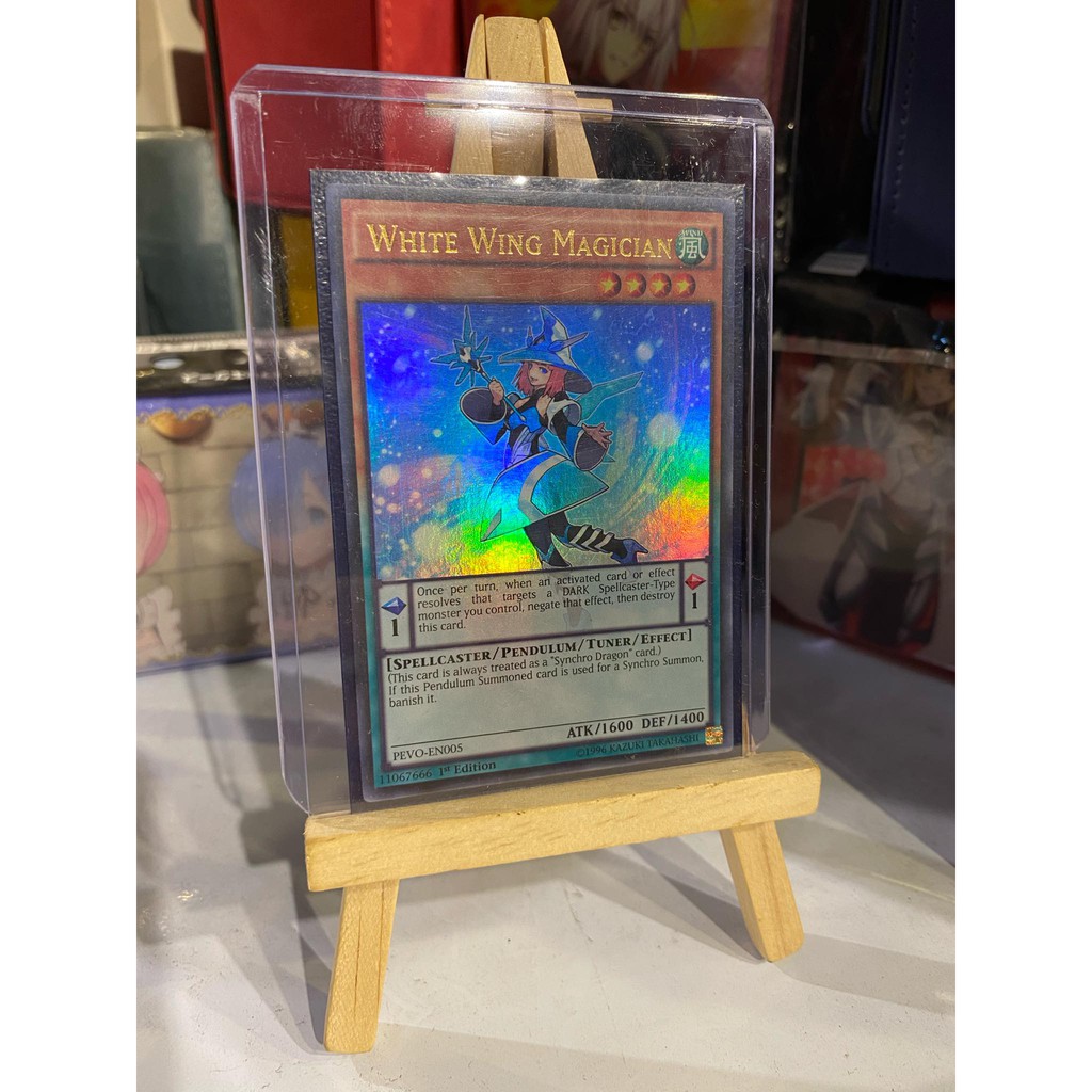 Lá bài thẻ bài Yugioh White Wing Magician – Ultra Rare - Tặng bọc bài nhựa bảo quản