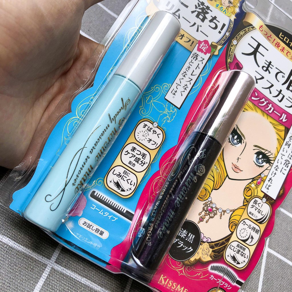 Set Mascara + Tẩy Trang Kiss Me HEROINE Make Speedy Mascara Remover - B3