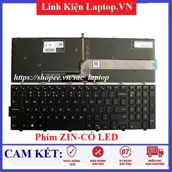 Bàn phím Laptop DELL 3541 3542 - Inspiron 15-3000 3541 3542 3543 3547 3551 3552 3558 3559 3567 15-5000 5542 5543 5545