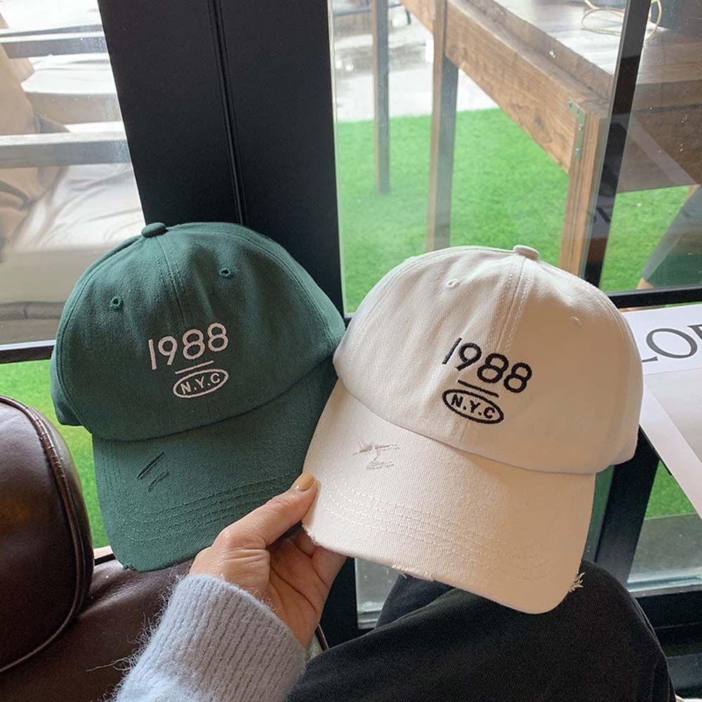 Mũ lưỡi trai thêu chữ 1988 phong cách Hàn Quốc cho nam nữ