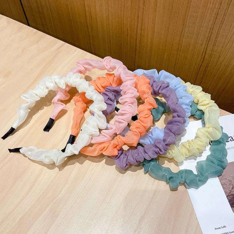 Băng Đô Màu Trơn Kiểu Dáng Đơn Giản Thời Trang Hàn Quốc