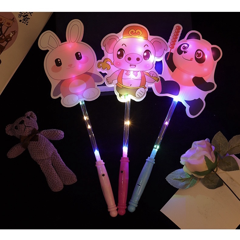 Đồ chơi đèn trung thu phát sáng, gậy phát sáng nhiều nhân vật màu sắc thú vị cho bé MasterKids