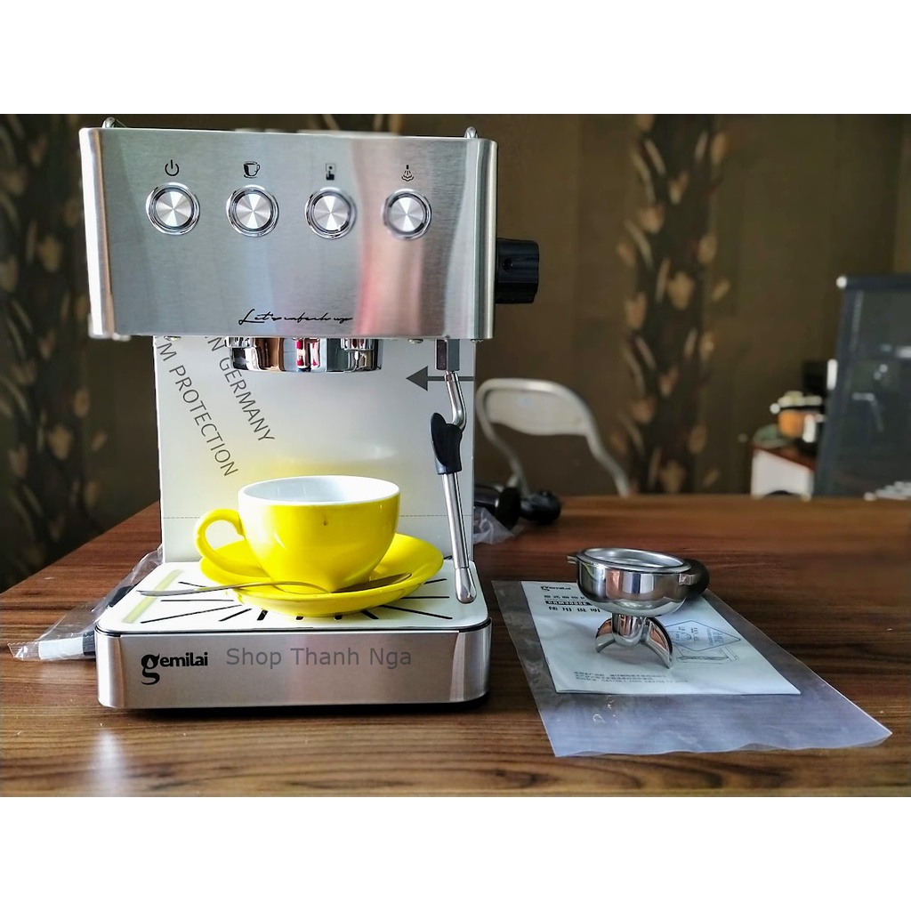 Máy Pha Cà Phê Gemilai CRM 3005E chuyên cho take a way - gia đình - văn phòng