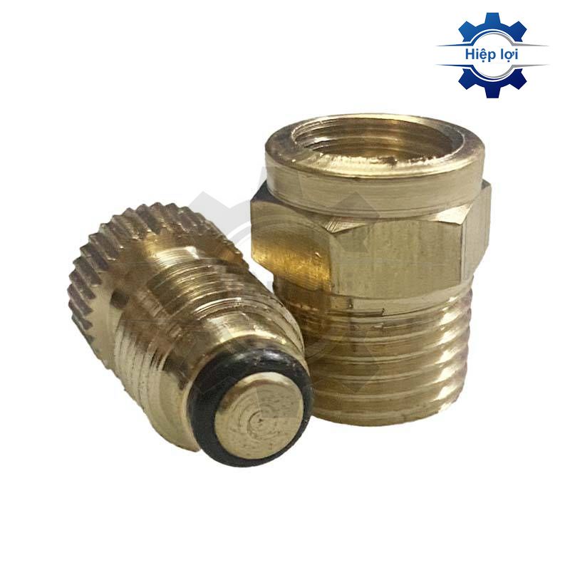 Ốc xã nước máy khí nén ren 13mm - ốc xả đáy máy hơi - phụ tùng máy nén khí