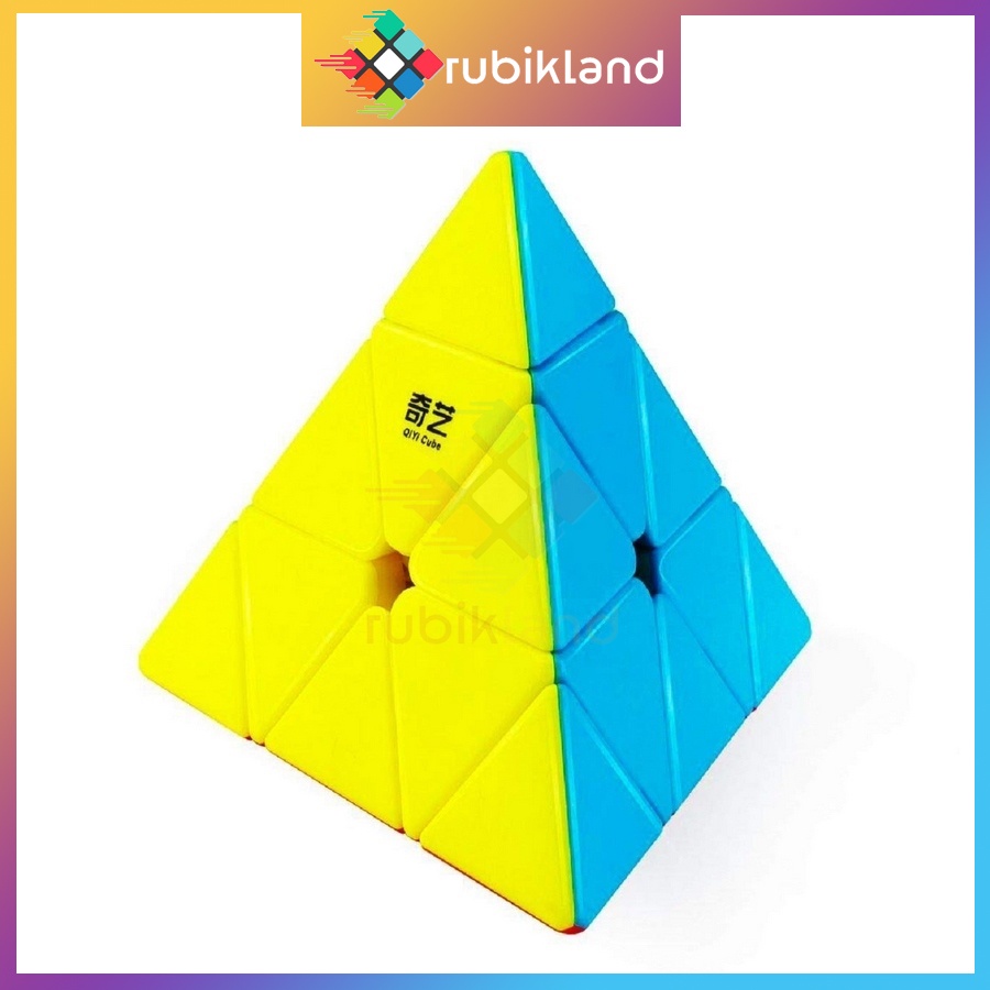 Rubik Pyraminx Stickerless QiYi QiMing Rubic Biến Thể Tam Giác Kim Tự Tháp Đồ Chơi Trí Tuệ