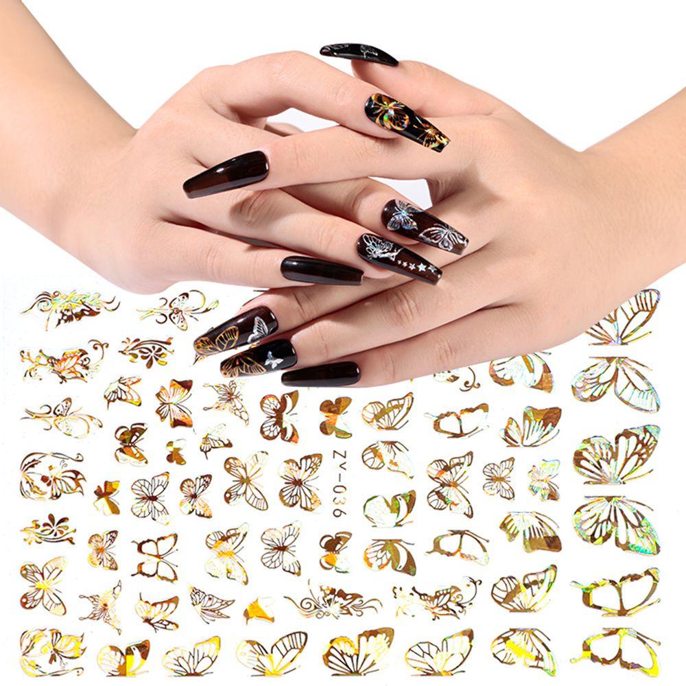 Miếng Dán Trang Trí Móng Tay Hình Bướm 3D Mới|Miếng Dán Trang Trí Móng Tay DIY