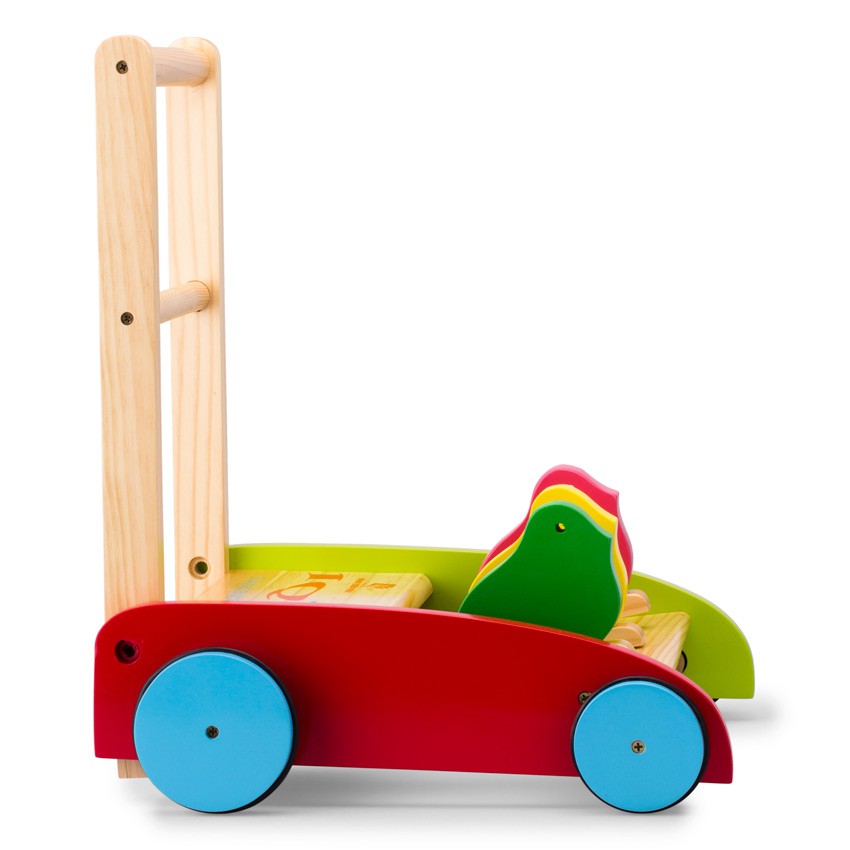 Xe tập đi bằng gỗ 3 con chim cho bé (xe tập đi gỗ, xe tập đi cho trẻ,xe tập đi của bé)