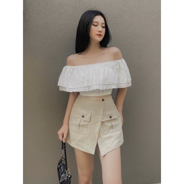 SMALLG - Quần giả váy đắp chéo