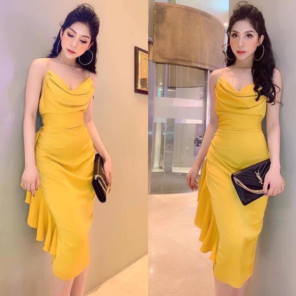 ĐẦM BODY XẾP LY CỔ ĐỔ THỜI TRANG THIẾT KẾ CAO CẤP XL60 | BigBuy360 - bigbuy360.vn