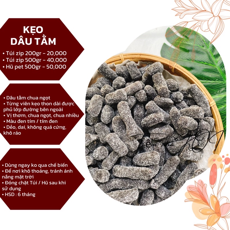 Kẹo dâu tằm / 200gr / 500gr - Đặc sản Đà Lạt