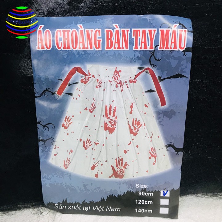 Áo Choàng Halloween Thay Ma - Áo Choàng Bàn Tay Máu Halloween