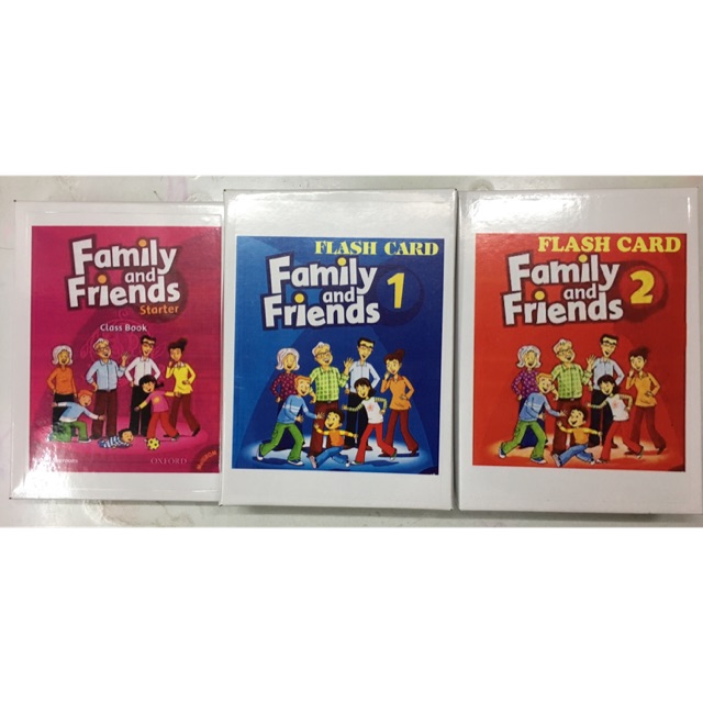 Thẻ Family & friends starter, khổ a5 loại 1 mặt và 2 mặt