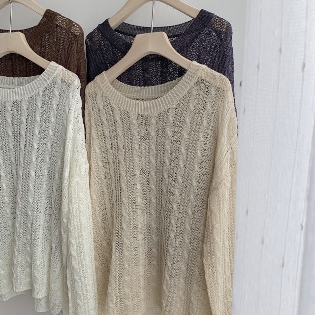 Áo len vặn thừng mùa thu- Autumn item