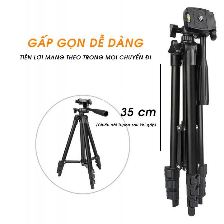 [Loại Xịn] Gậy Tripod 3120, 3110 - Gậy Live Stream - Gậy chụp hình tự sướng 3 Chân Đa Năng