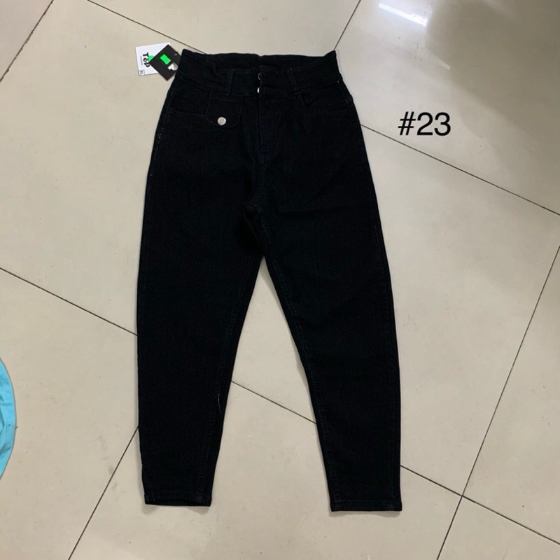 quần baggy bigsize nữ , quần jean bigsize đen lưng cao co giãn 4 chiều