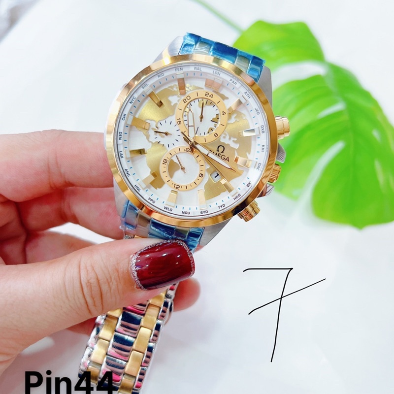 Đồng hồ OMEGA nam 6 kim size 44mm bảo hành 24 tháng