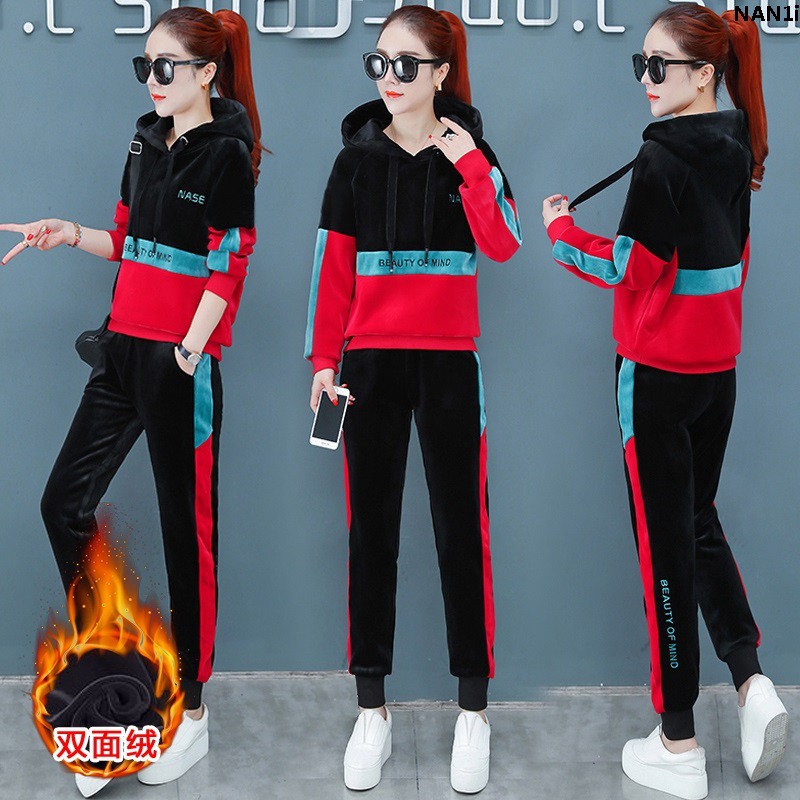 Áo Nỉ Thể Thao Hai Mặt Bằng Nhung Thời Trang Mùa Đông Cho Nữ u002F | BigBuy360 - bigbuy360.vn