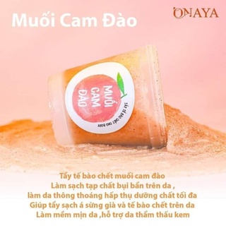 🍑🍊tẩy tế bào chết body-muối cam đào 🍊 🍑