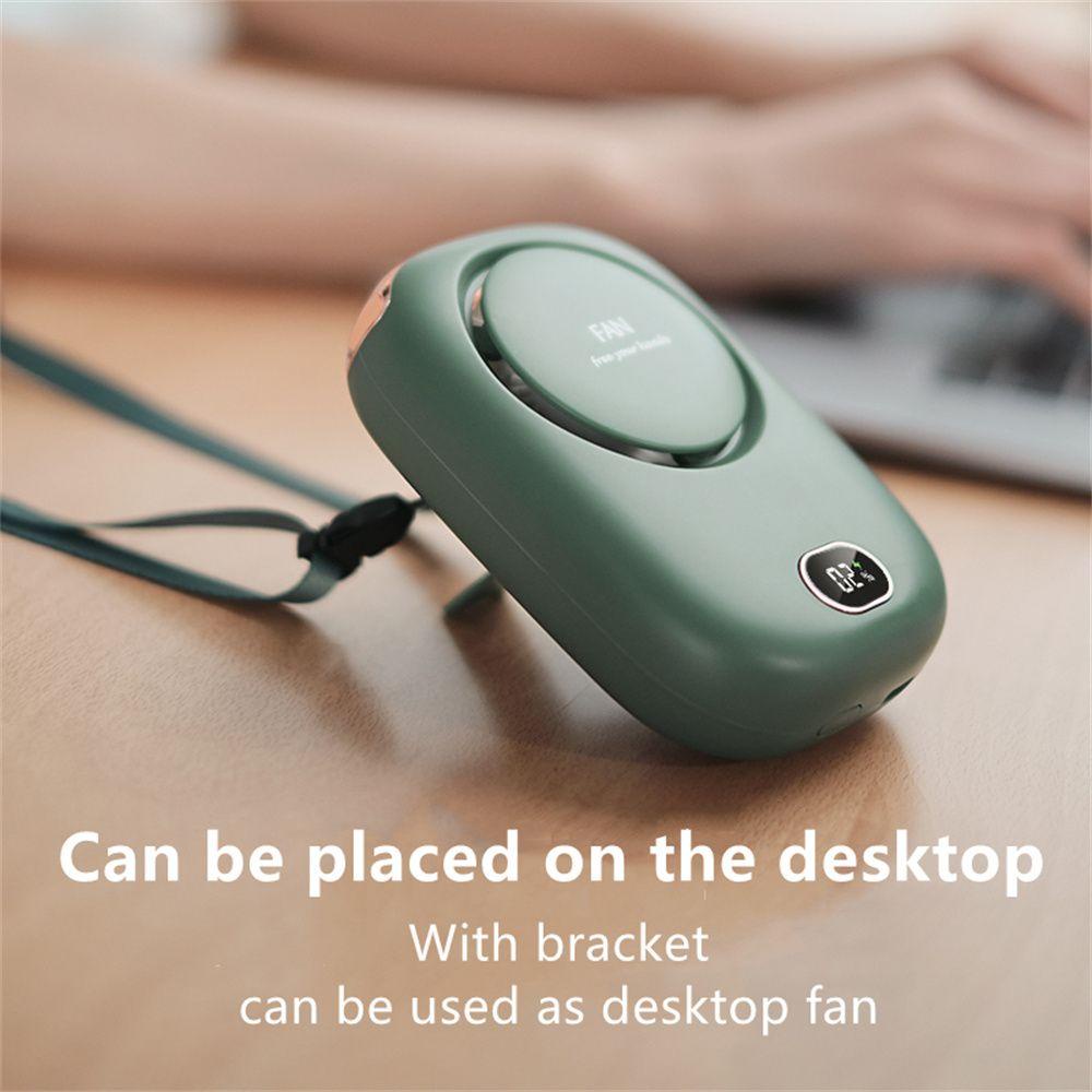MYRONGVN Quạt Mini Đeo Cổ Không Cánh Sạc USB Tiện Dụng