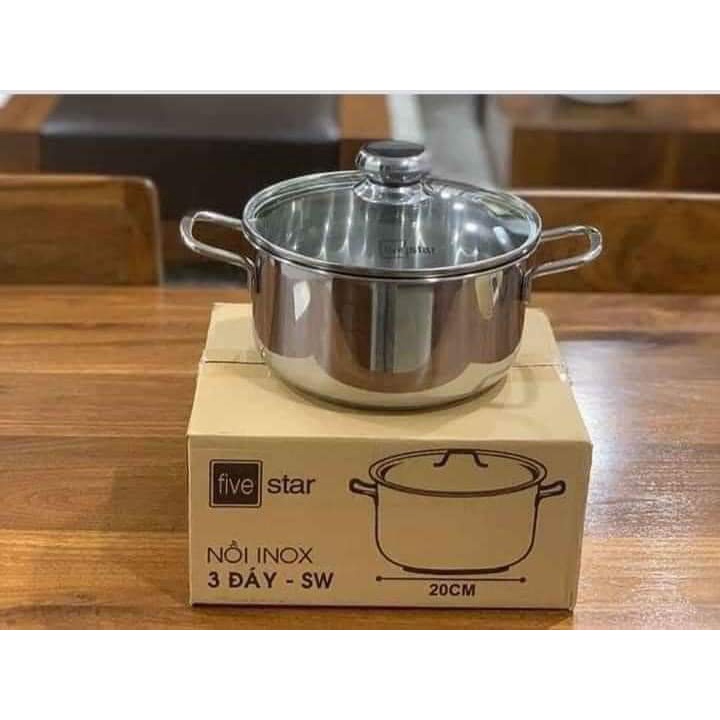 Nồi Inox FIVESTAR 3 đáy. Hàng KM