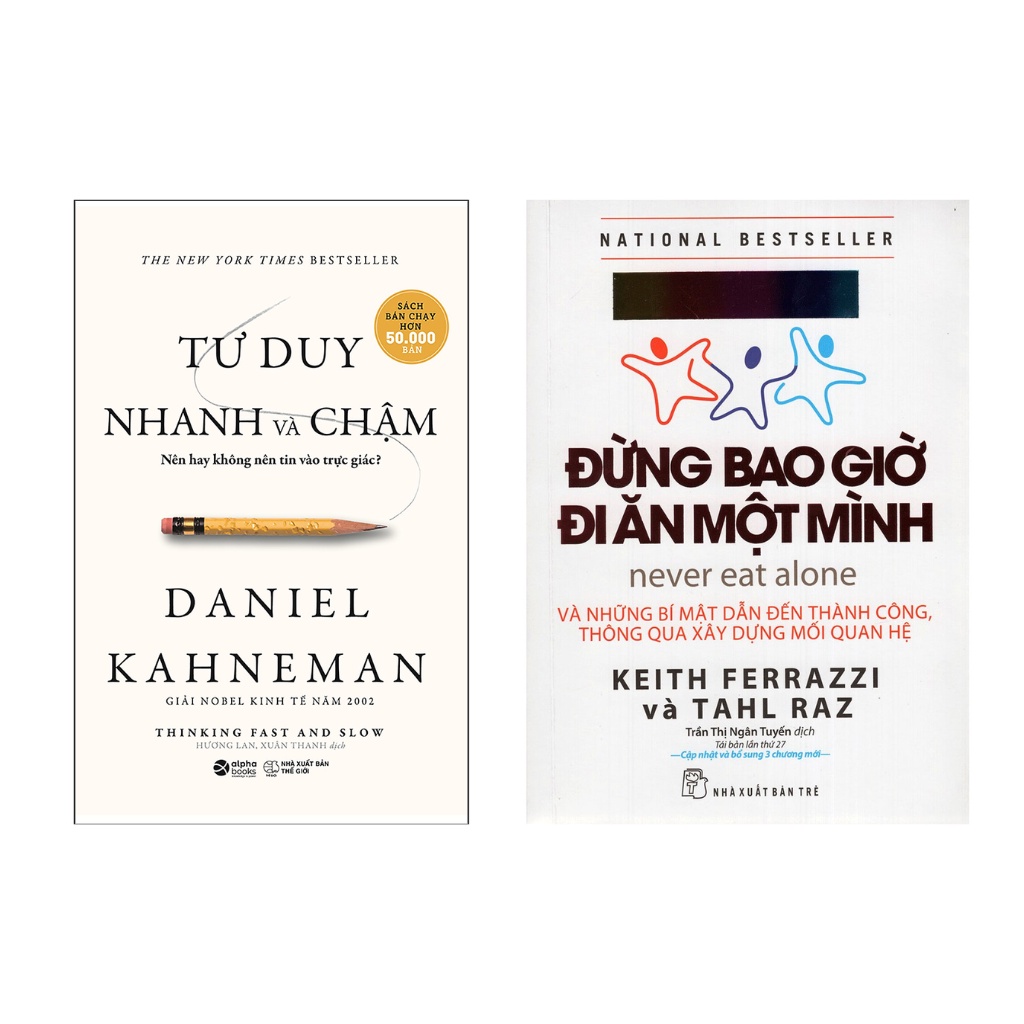 Sách - Combo Đừng Bao Giờ Đi Ăn Một Mình + Tư Duy Nhanh Và Chậm